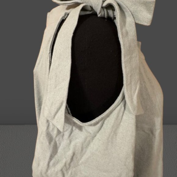 Mint Tie Cold Shoulder Sweatshirt - Picture 3 of 6